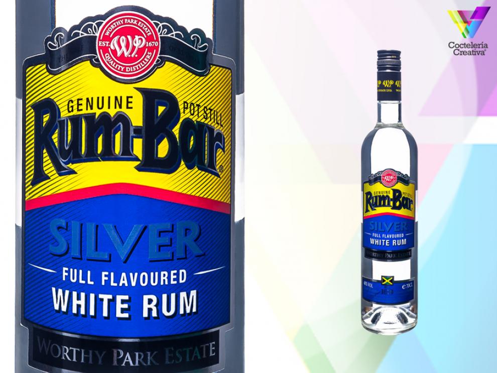 imagen de la botella de rumbar silver white rum