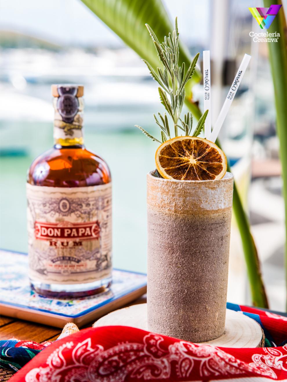 imagen del cóctel willy wonka con don papa rum