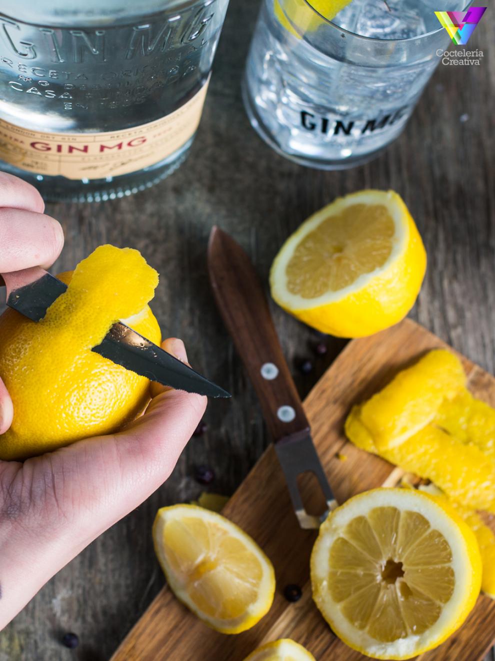 Twist de Limón para preparar el Gin&Tonic