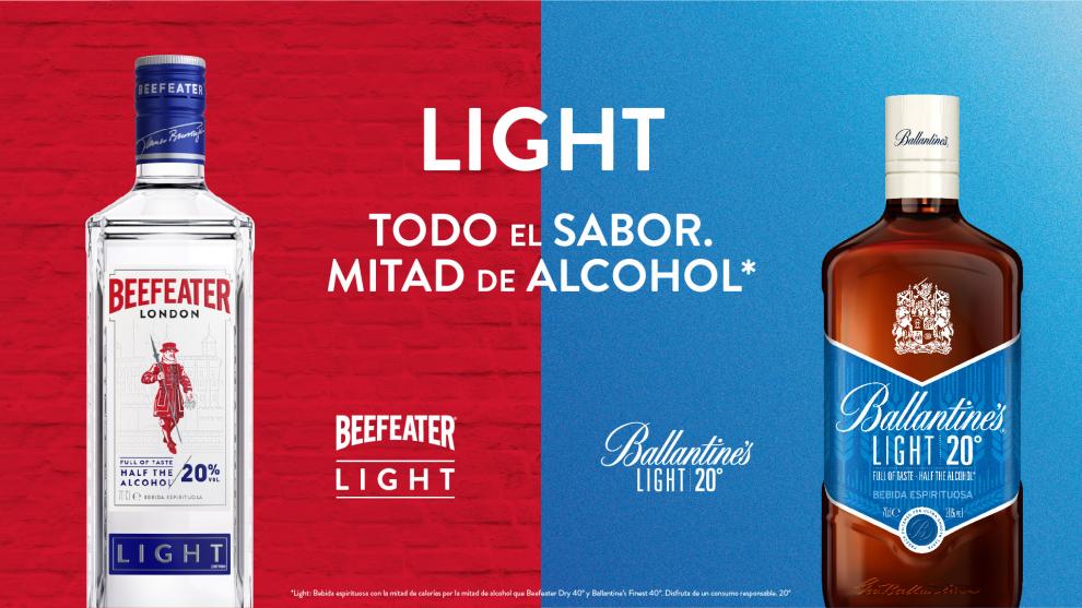imagen cartel Pernod Ricard con Beefeater Light y Ballantines Light