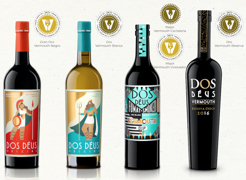 Vermouth Dos Déus y medallas Premis Vinari imagen vermouth Dos Déus y medallas Premis Vinari
