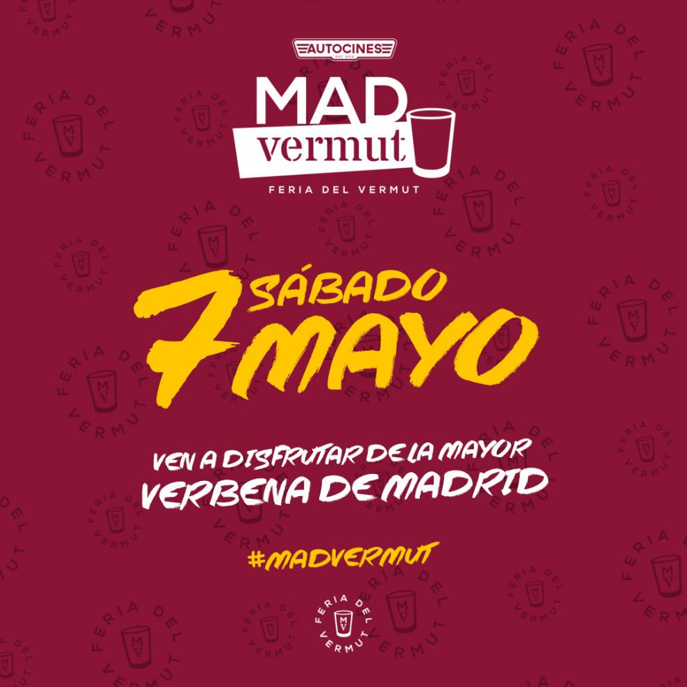 Cartel promoción que pone que el 7 de mayo se lleva a cabo Madvermut