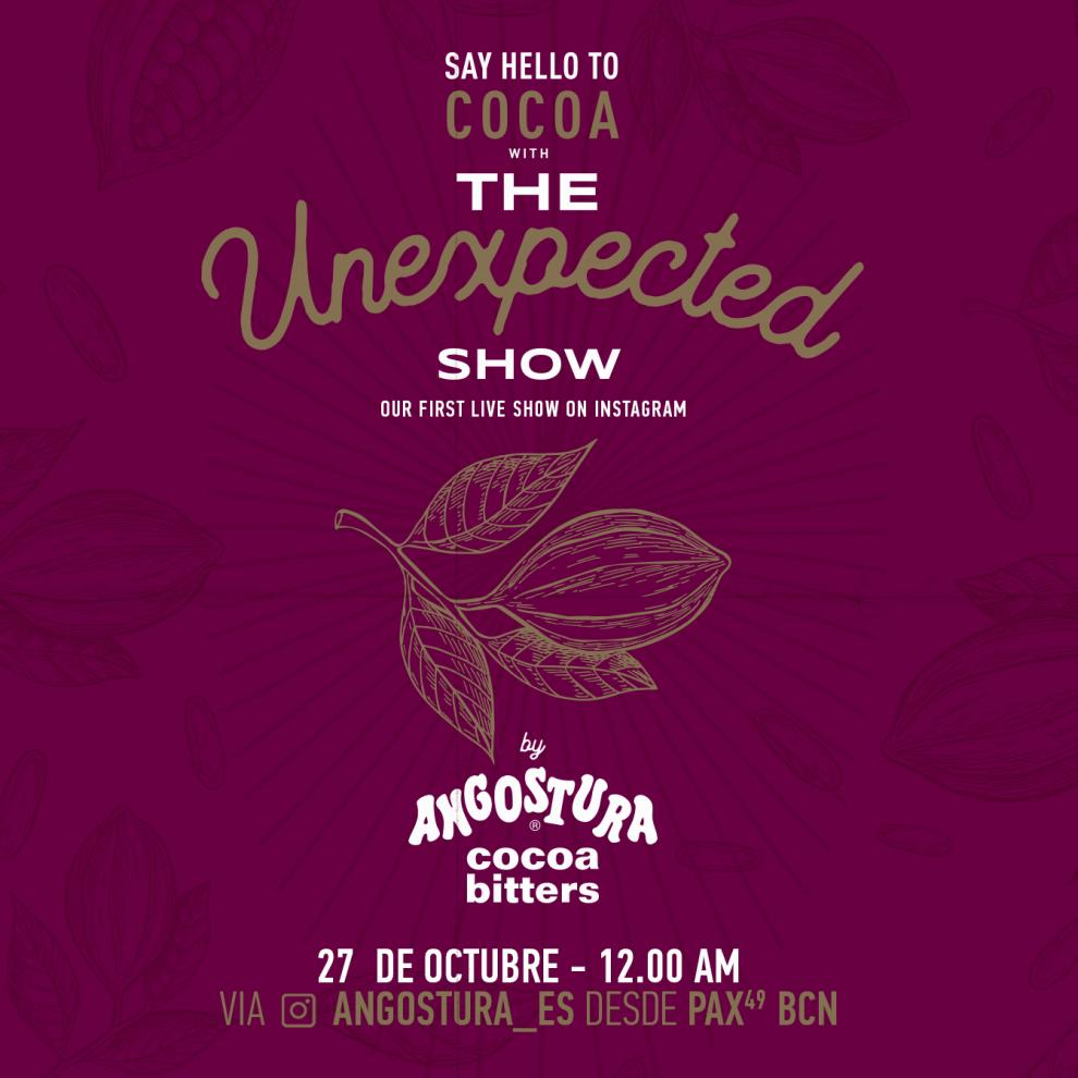 imagen cartel evento The Unexpected Show de Angostura