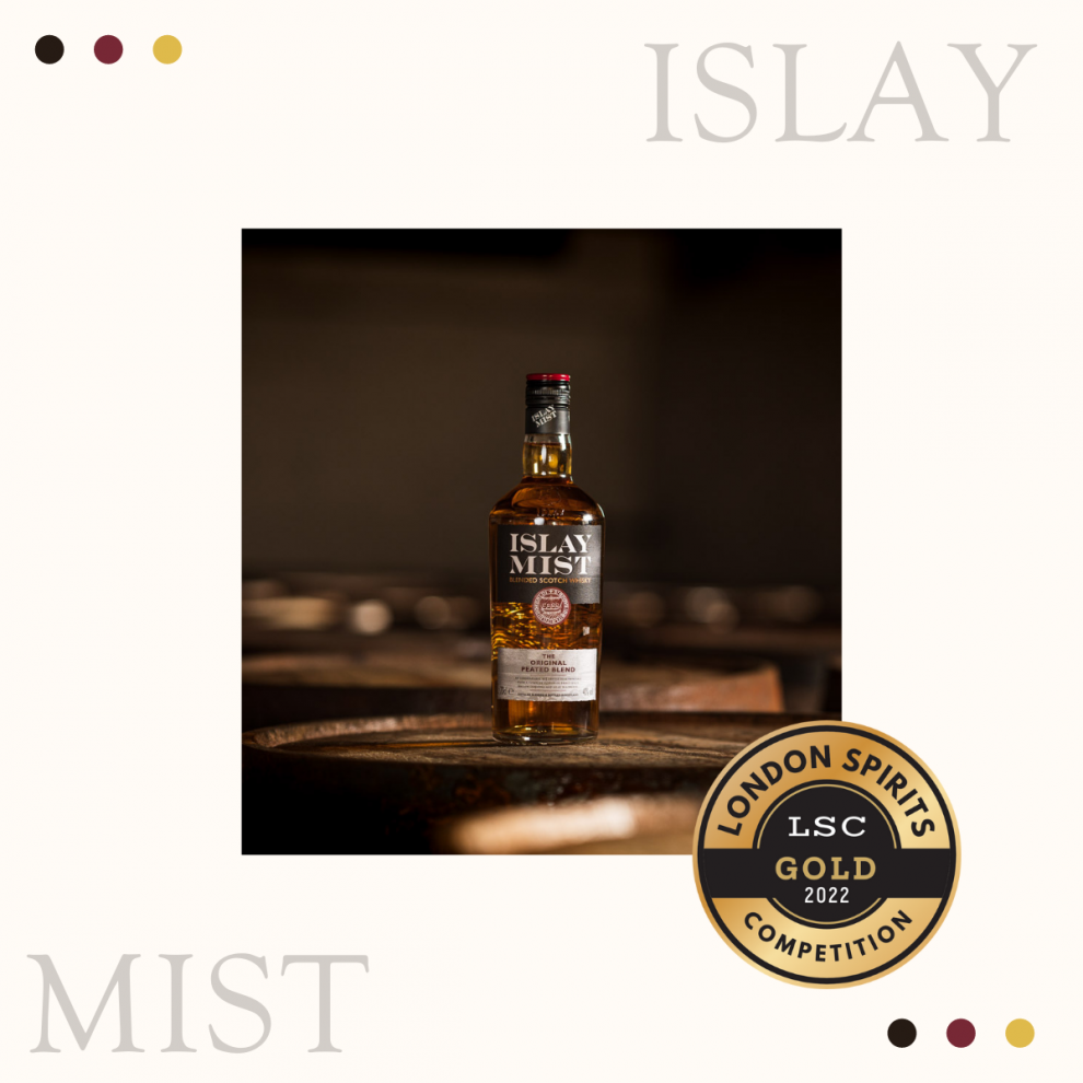 imagen Islay Mist con sello London Spirits Competition 2022