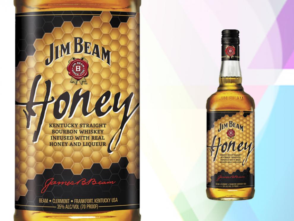 imagen botella jim Beam Honey Bourbon Whiskey