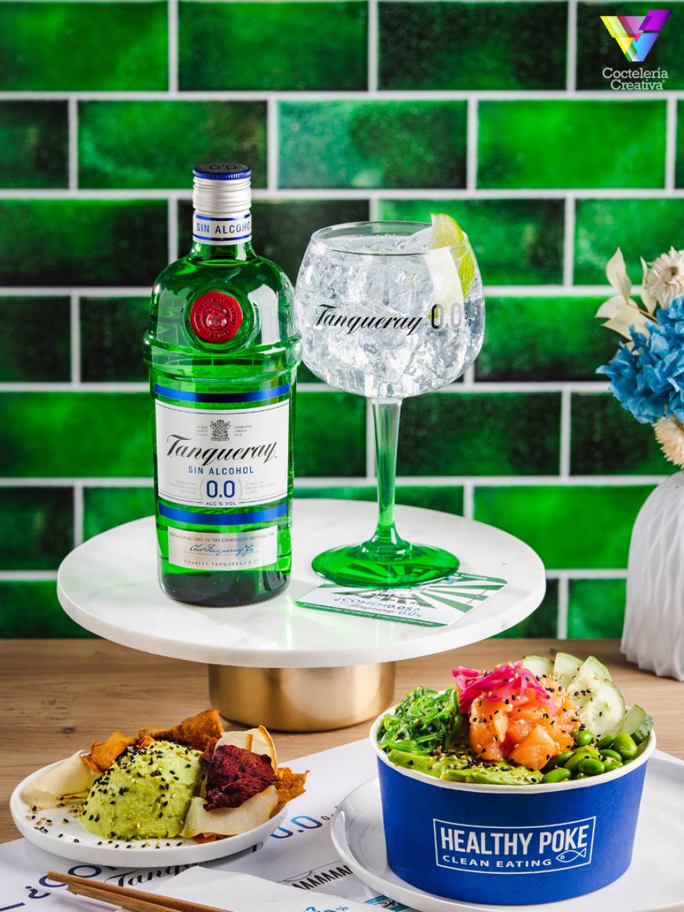 Tanqueray 00% con Healthy Poke