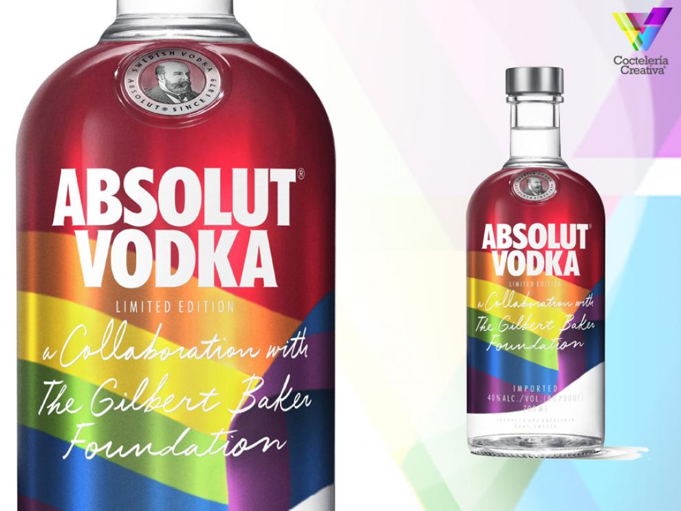 imagen botella Absolut Rainbow