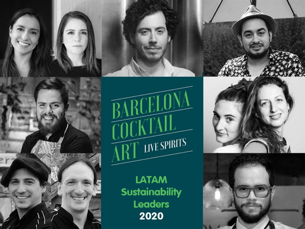 imagen de las 10 personas líderes de latam sustainability leader de barcelona cocktail art 2010