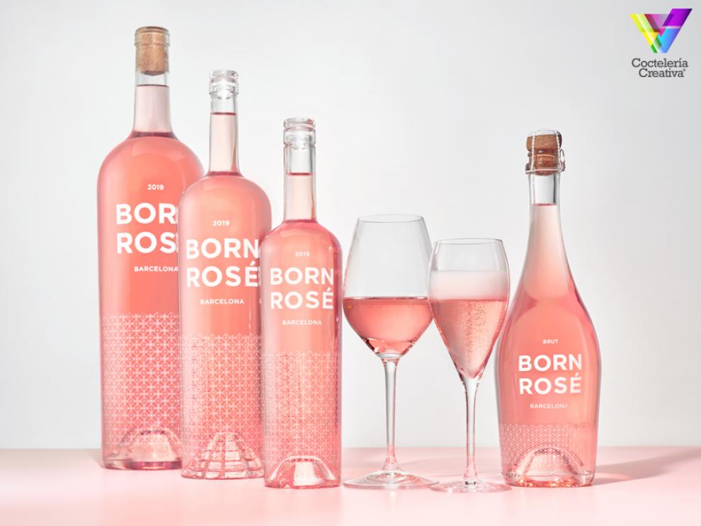 imagen varias botellas de BORN ROSE