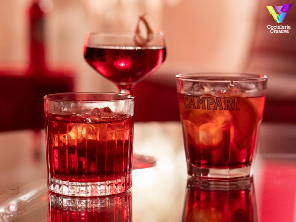 Cócteles con Campari imagen copas con Campari