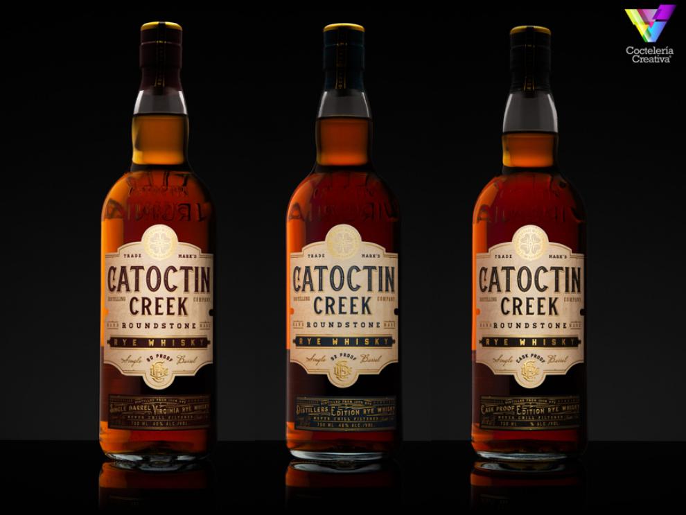 imagen de las botellas de catoctin creek rye whisky 4spirits