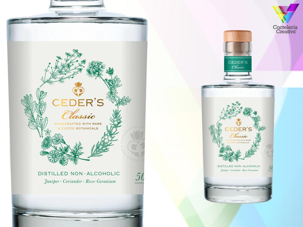 ceders classic destilado sin alcohol de pernod ricard imagen de botella de destilado sin alcohol ceder's classic