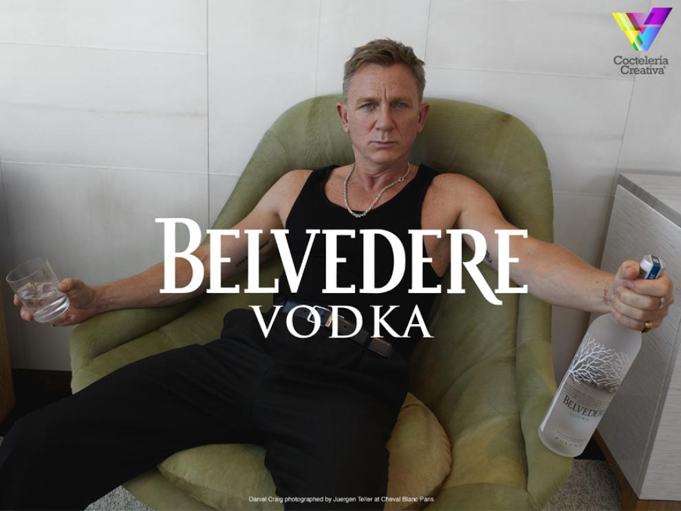 imagen cartel de la campaña de Daniel Craig y Belvedere Vodka