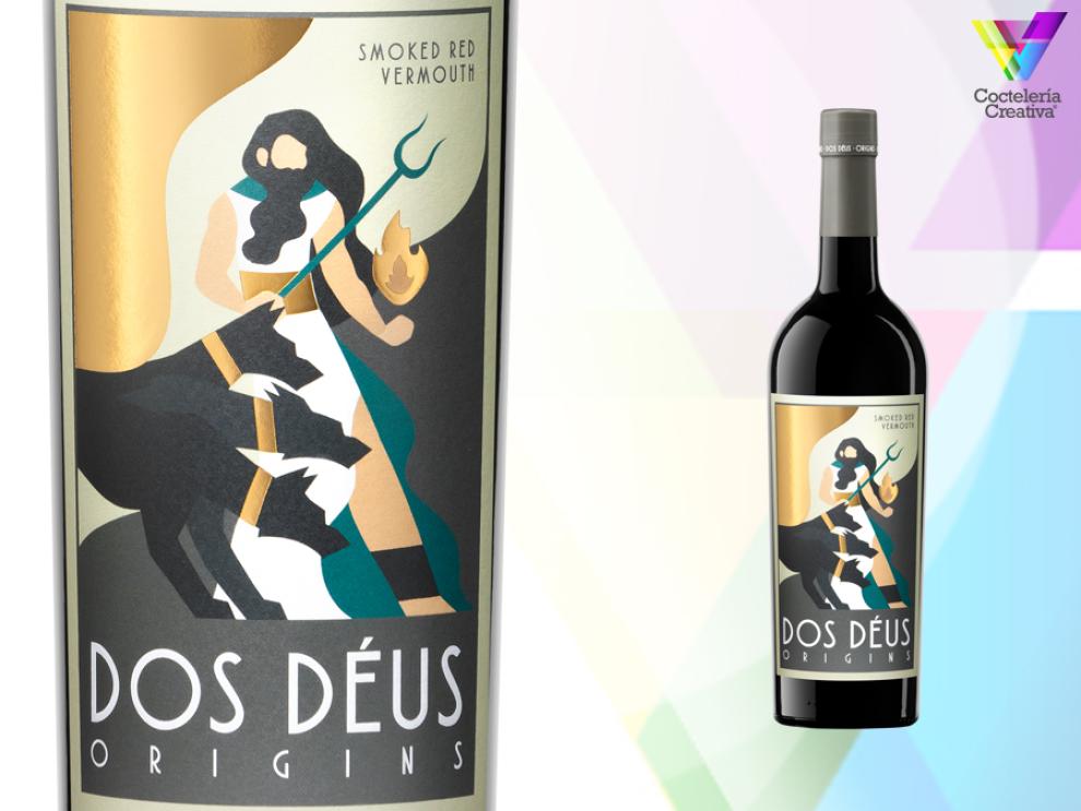 imagen botella vermouth Dos Déus Origins Smoked Red