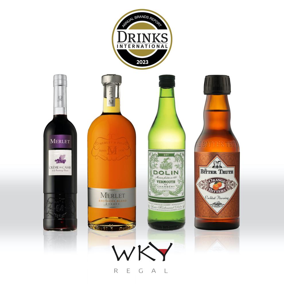 imagen botellas: Las marcas TOP de Wkyregal que prefieren  los bartenders internacionales