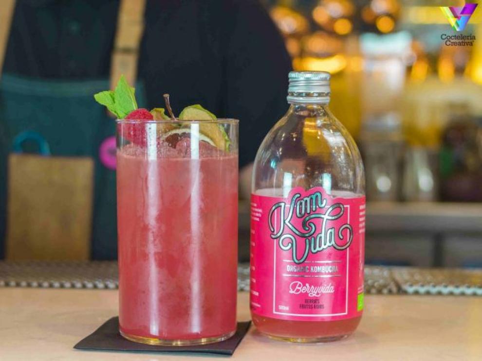 Kom Vida Kombucha - Berries Botella Kom Vida Kombucha Berries