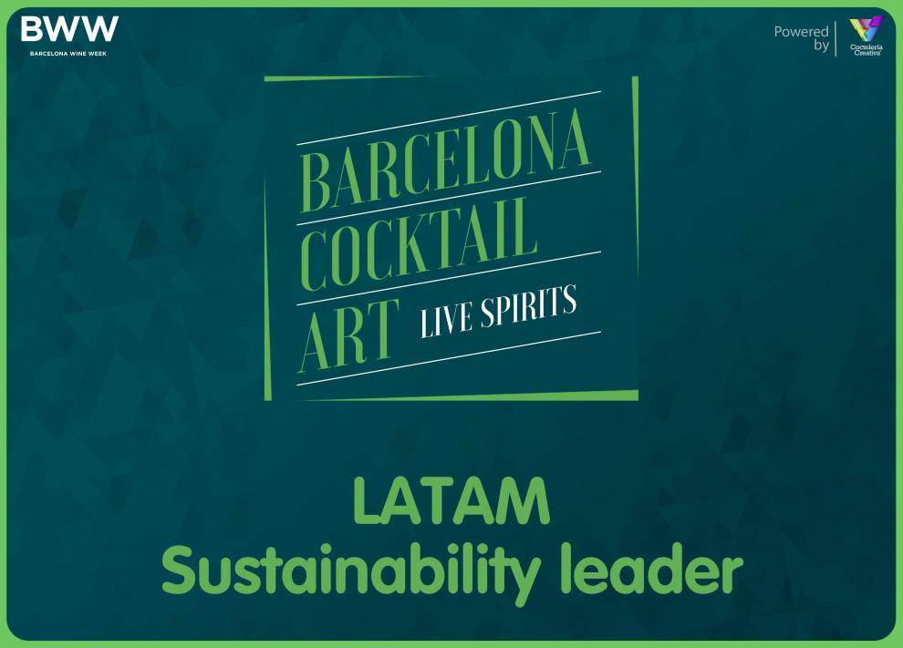 latam sustainability leader barcelona cocktail art latam sustainability leader barcelona cocktail art