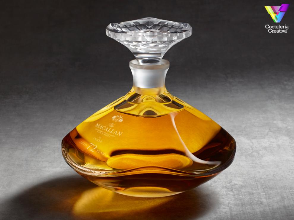 imagen de la botella de the macallan lalique genesis 72 yo