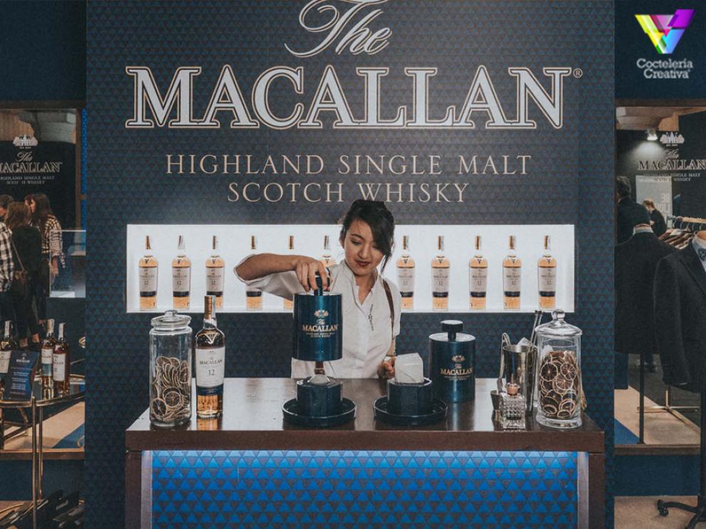 stand de maxxium españa con the macallan en la edición de the drinks show 2018