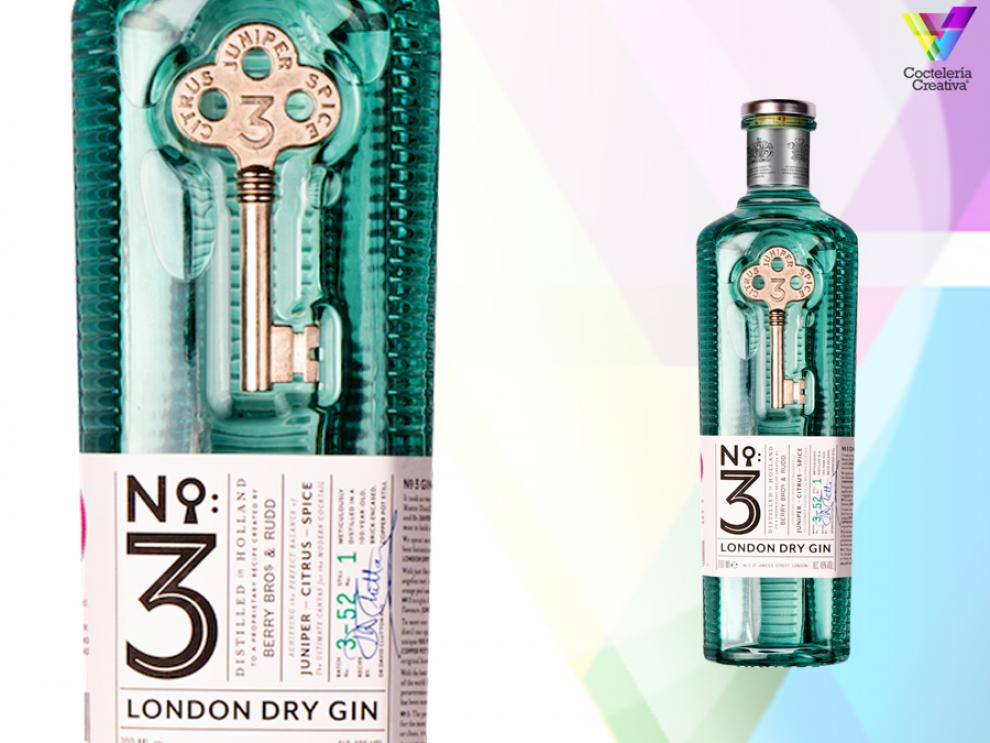 imagen nueva botella No3 London Dry Gin