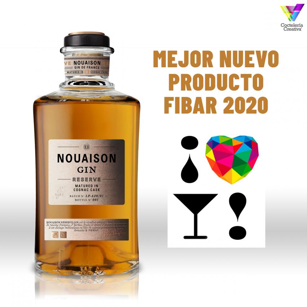 imagen botella Nouaison Gin Reserve FIBAR 2020