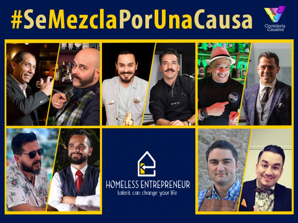 se mezcla por una causa imagen de los bartenders participantes en Se Mezcla Por Una Causa
