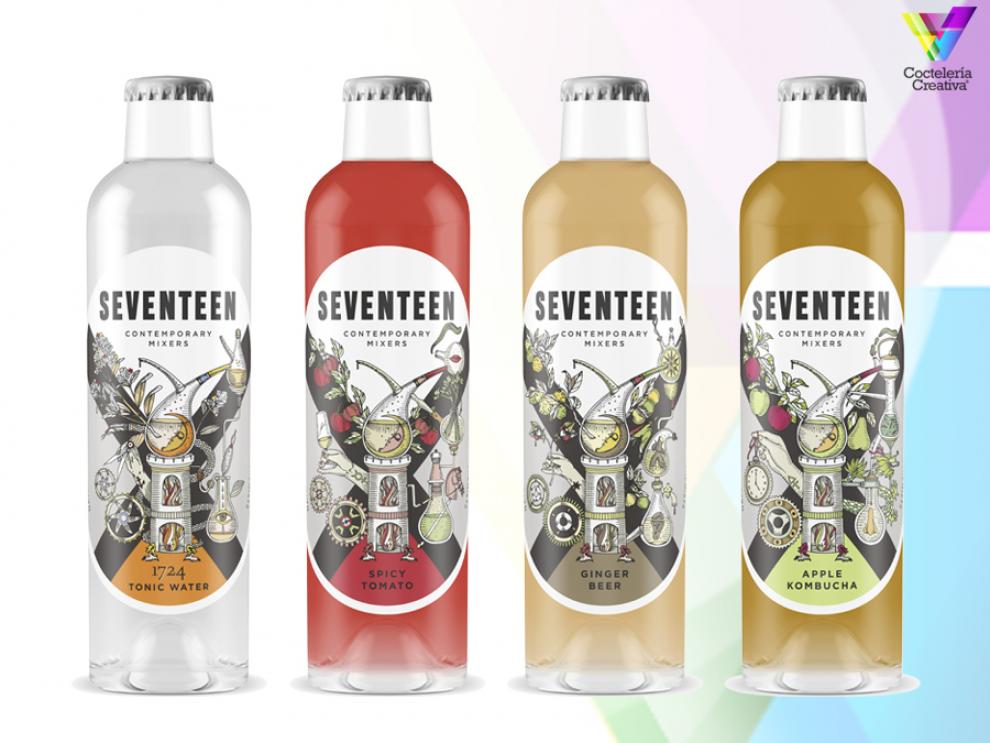 imagen de las botellas seventenn contemporary mixers