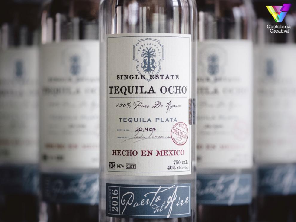 imagen botellas Tequila Ocho Plata 