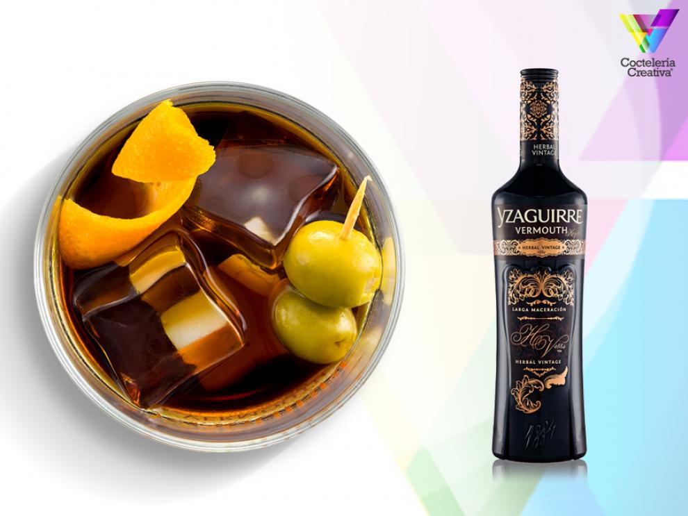 vermouth yzaguirre herbal vintage imagen de la botella de vermouth yzaguirre herbal vintage de larga maceración