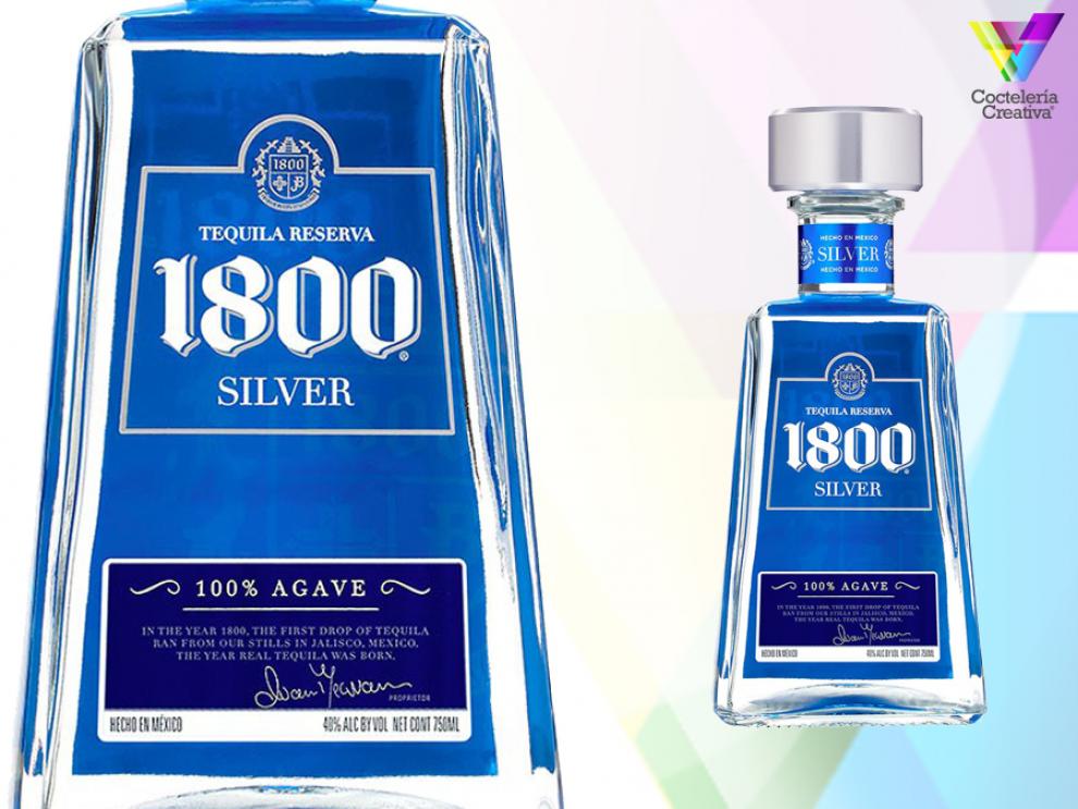 imagen de la botella de 1800 tequila blanco 100% agave azul