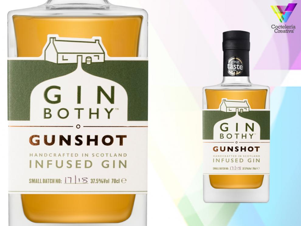 imagen botella Gin Bothy Gunshot 