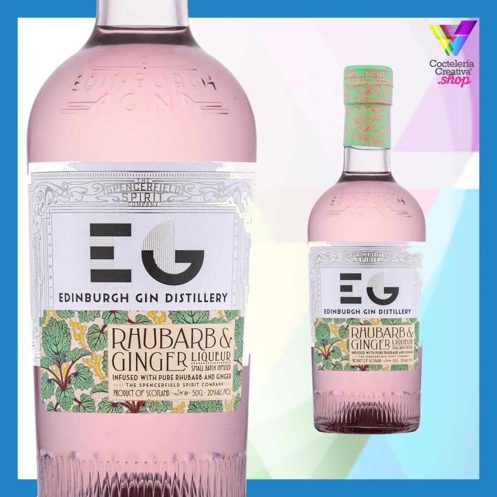 imagen botella Edinburgh Rhubarb & Ginger Gin Liqueur