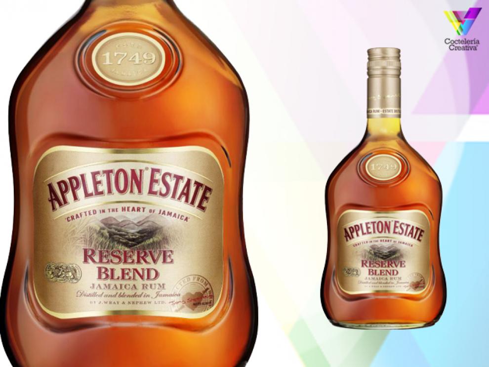 imagen de appleton state jamaican rum reserve blend con detalle de su etiqueta