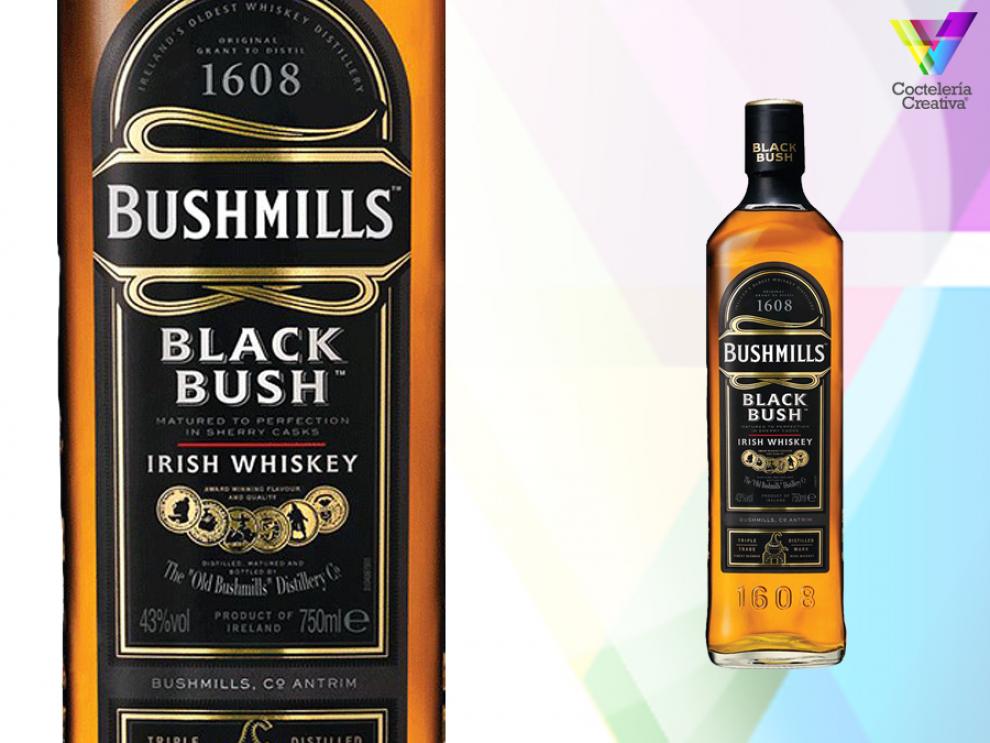 imagen de la botella de bushmills black bush irish whiskey