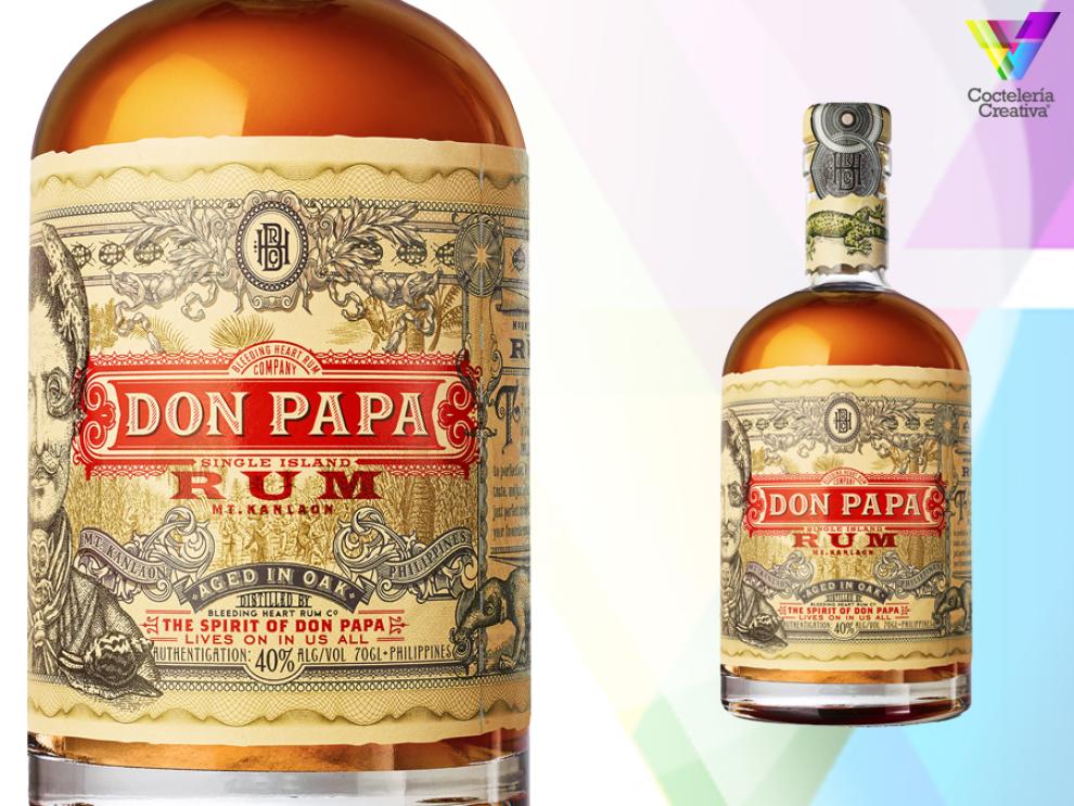 imagen botella don papa single island rum