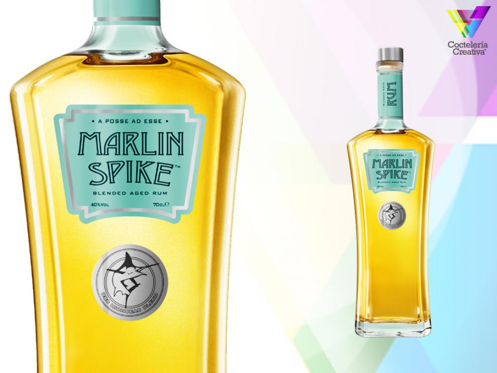 imagen de la botella marlin spike ron blended aged rum
