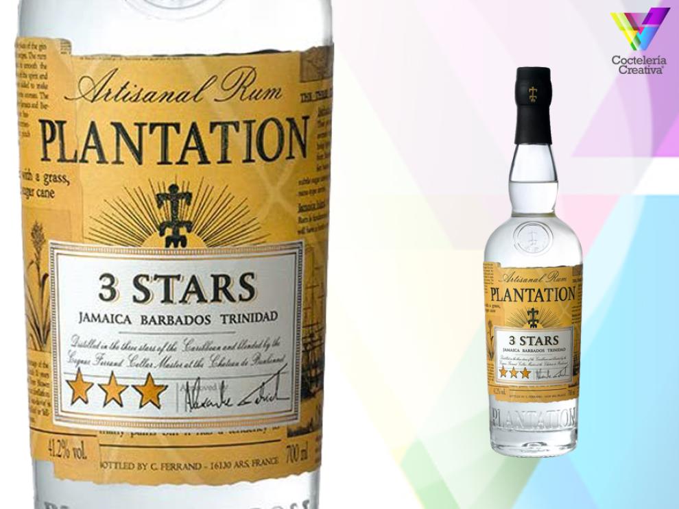 imagen de la botella de ron plantation 3 stars