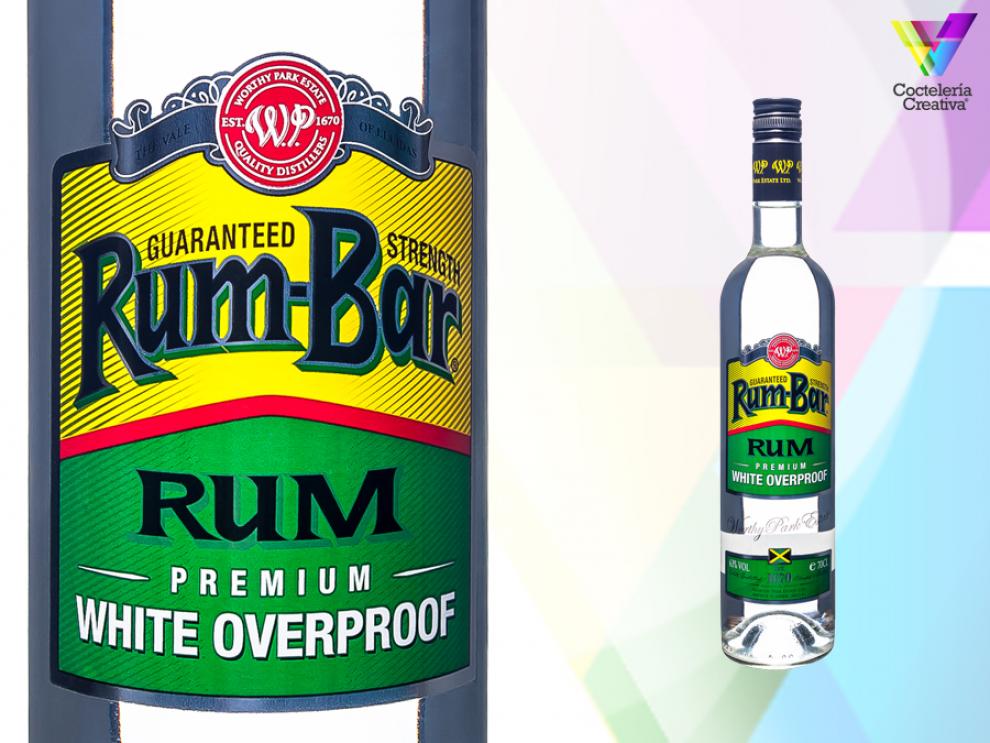 imagen de la botella de rumbar white overproof premium rum
