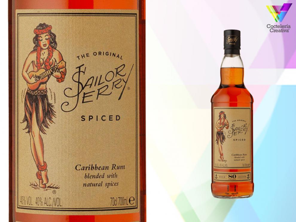 imagen de la botella de Sailor Jerry spiced caribbean rum