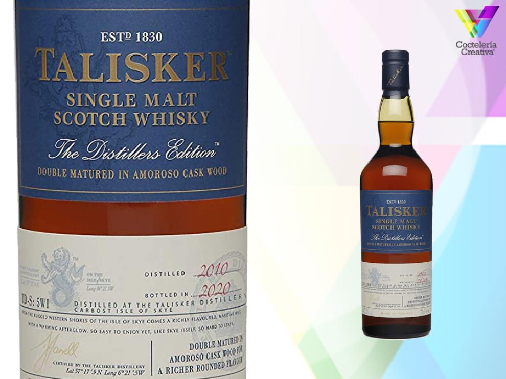 imagen de la botella talisker single malt scotch whisky the distillers edition