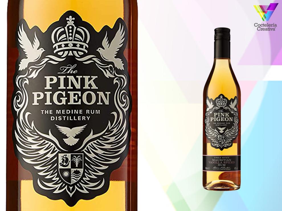 imagen de la botella de ron the pink pigeon mauritian rum