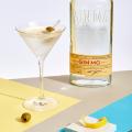 imagen cóctel Dry Martini con botella Gin MG