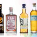 imagen botellas Smokehead, FEW Cold Cut, Hatozaki y Brenne whisky