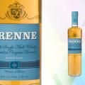 imagen de la botella de brenne french single malt whisky con detalle de la etiqueta